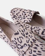 Dutch Leather Loafer - Vanilla Leopard Suede