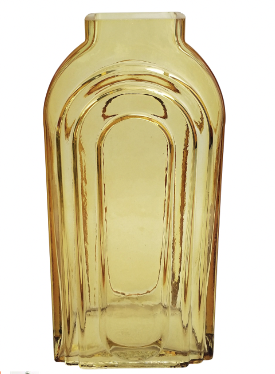Tommy Tall Glass Vase Amber