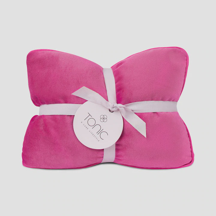 Luxe Velvet Heat Pillow - Berry