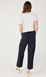 Cropped cargo pant- navy