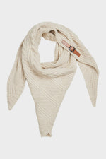 Sepia Cable Scarf- Oat