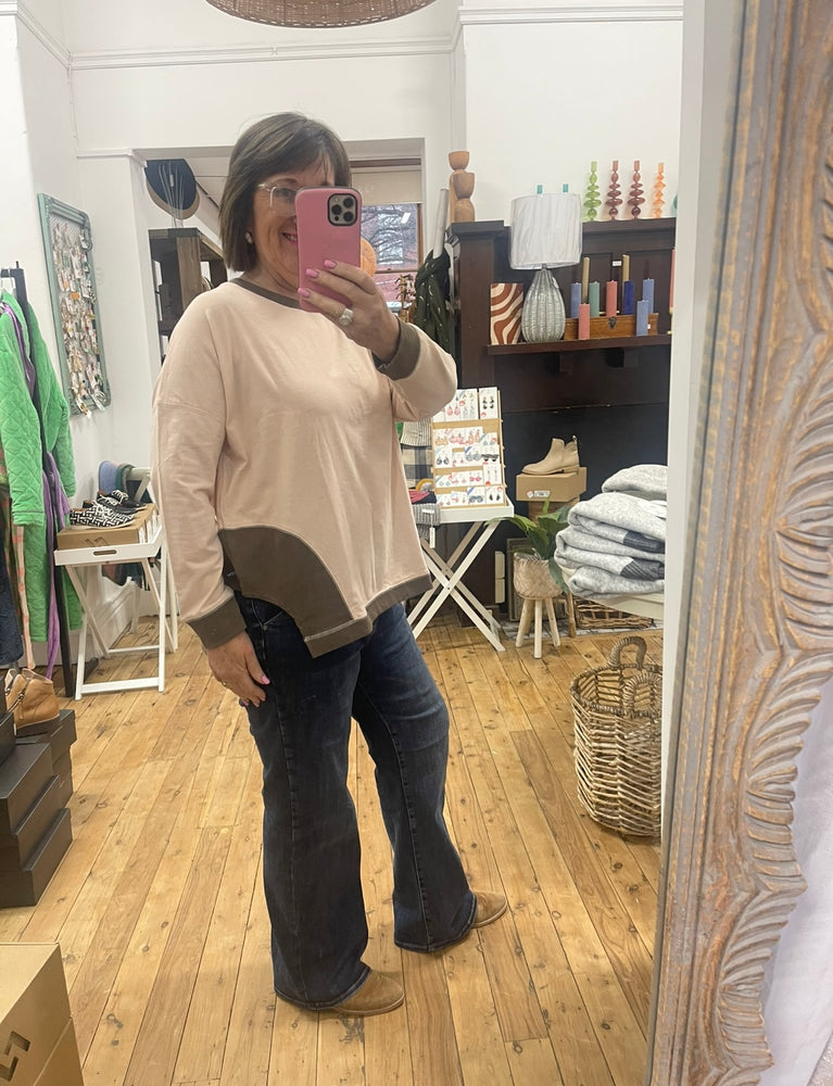 Curve Panel Top - soft rose
