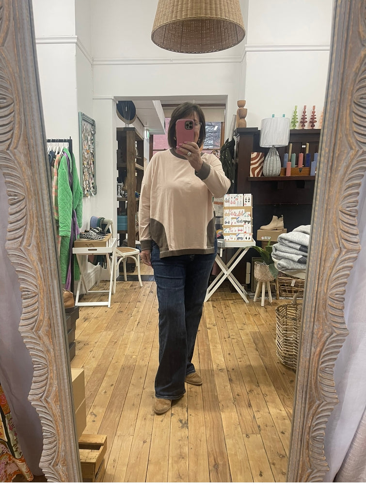 Curve Panel Top - soft rose