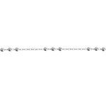 Beaded Chain Bracelet - silver