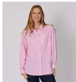 Oversized stripe shirt - Pink Stripe