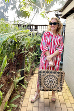 Cabanna Dress - Red/White