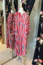 Cabanna Dress - Red/White