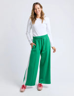 Carmen Wide Leg  Pant - Pine Green
