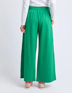 Carmen Wide Leg  Pant - Pine Green