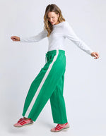 Carmen Wide Leg  Pant - Pine Green