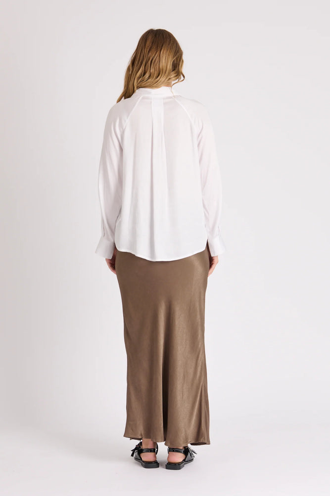 Cuff Detail Shirt - White