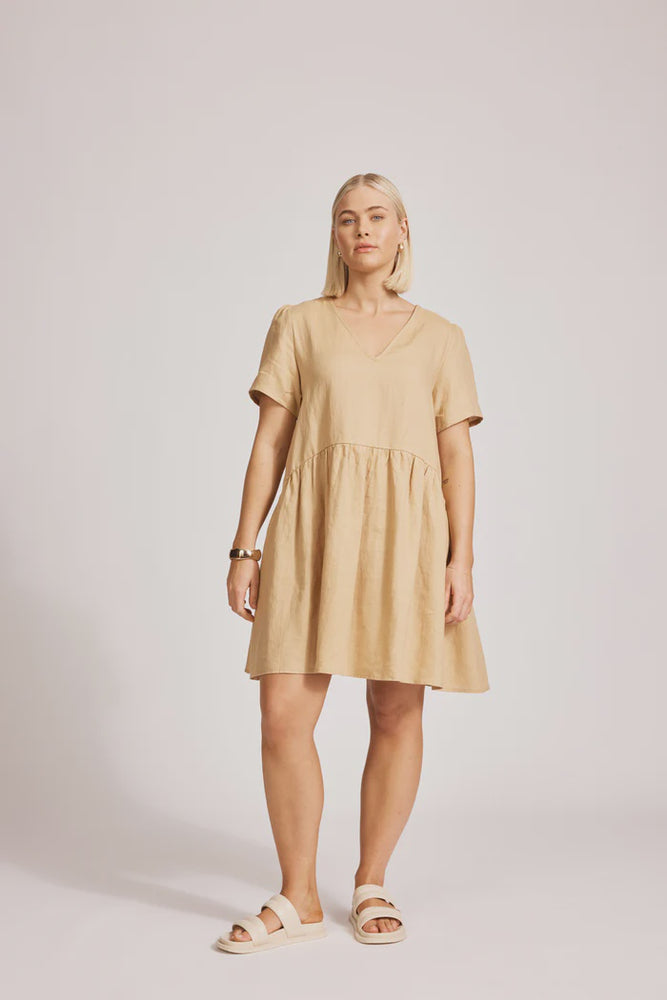 Miramar Midi Dress - Caramel