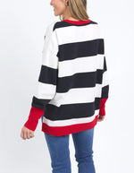 Elvie Stripe Knit - Navy
