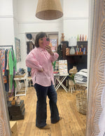 Oversized stripe shirt - Pink Stripe