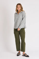 Collared Jumper - Grey