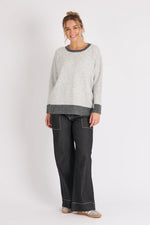 Drop Shoulder Jumper -  Grey