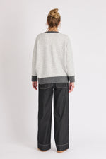 Drop Shoulder Jumper -  Grey