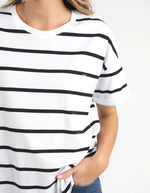 Halli S/S Tee - Stripe