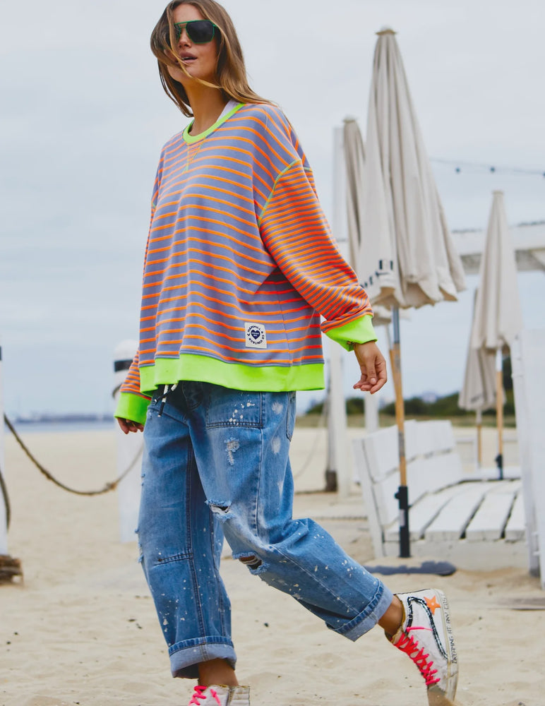 Stripe Sweat - fluro