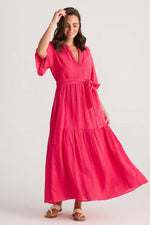 Lynwood Dress - Raspberry Gauze