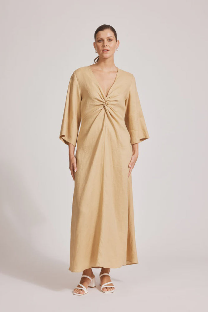 Miramar Twist Maxi Dress - Camel