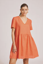 Miramar Midi Dress -Coral