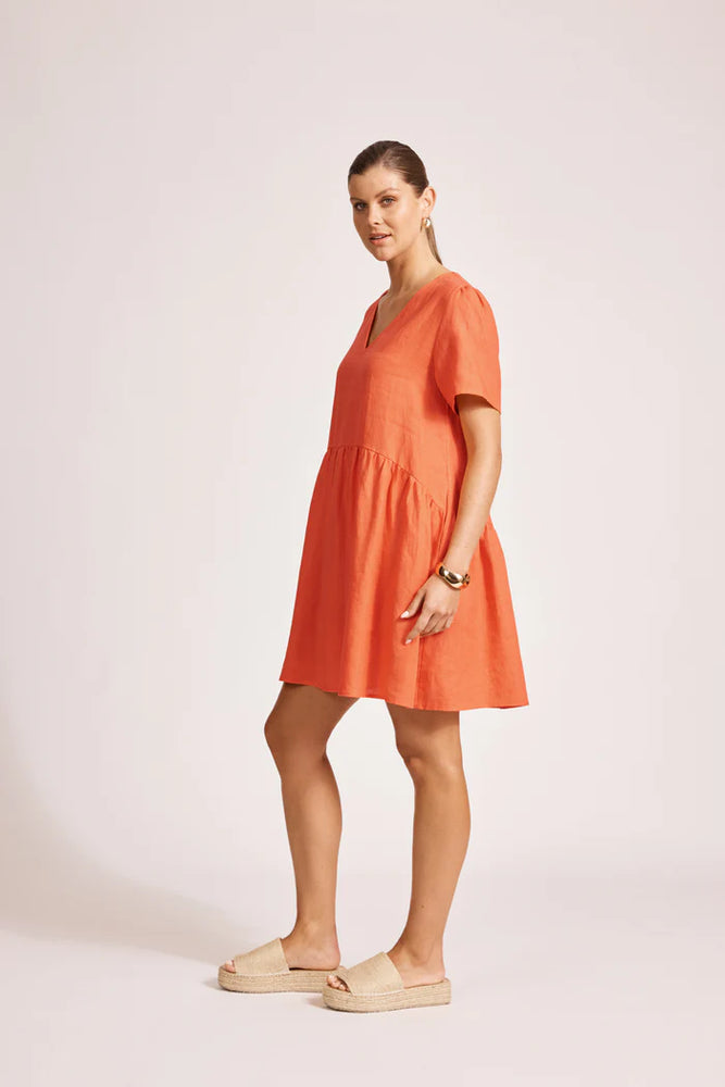 Miramar Midi Dress -Coral