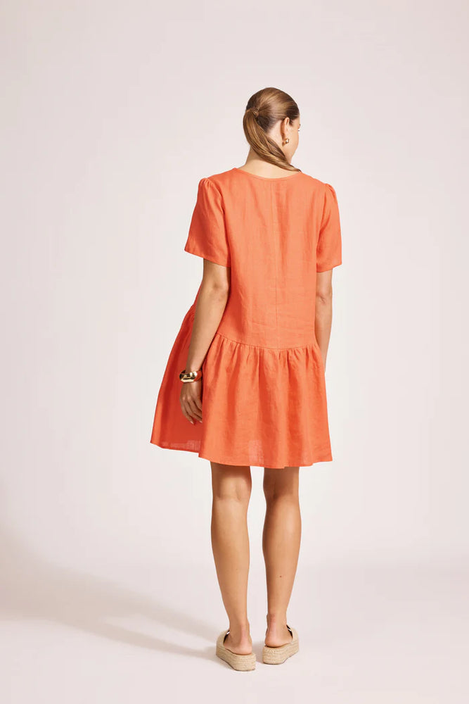 Miramar Midi Dress -Coral