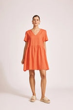 Miramar Midi Dress -Coral
