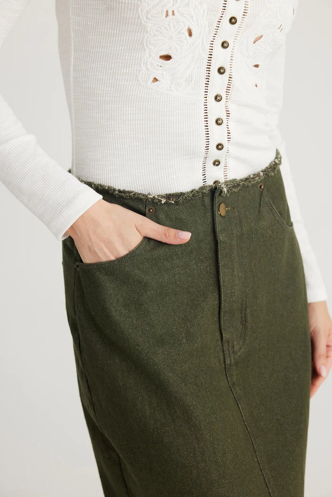 Macey Skirt - Olive