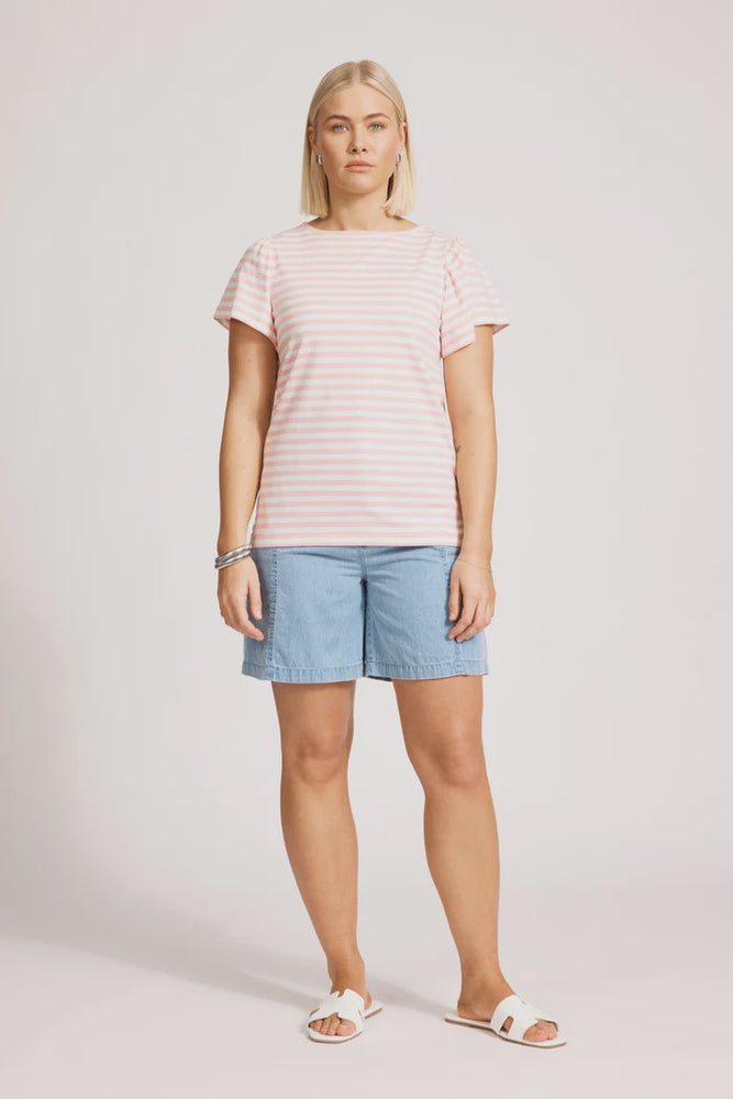 Margherita Stripe Tshirt - Cameo