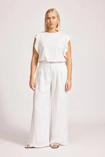 Miramar Palazzo Pant - White