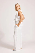 Miramar Palazzo Pant - White