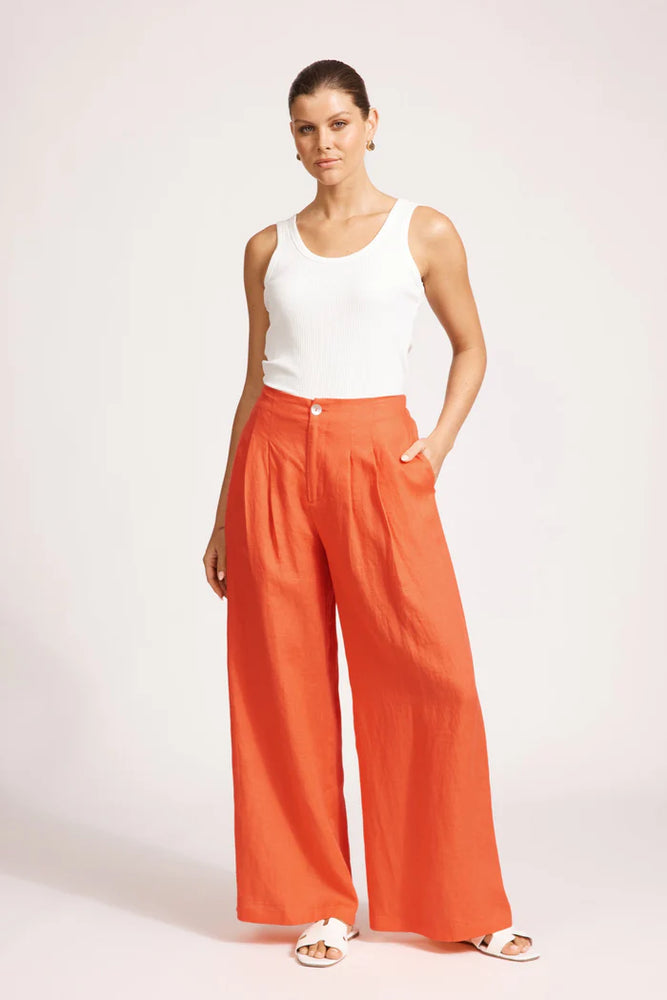 Miramar Palazzo Pant - Coral