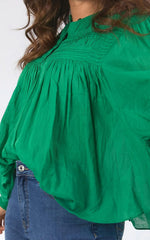 Montana Blouse -Pine Green