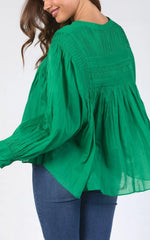 Montana Blouse -Pine Green