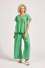 Orsula Button Top - jade