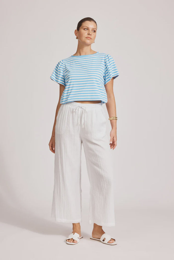 Orsula Crop Pant - White