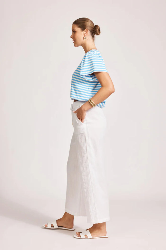 Orsula Crop Pant - White