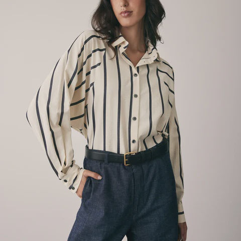 Origin Stripe Shirt -Indigo Stripe