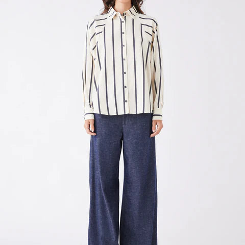 Origin Stripe Shirt -Indigo Stripe