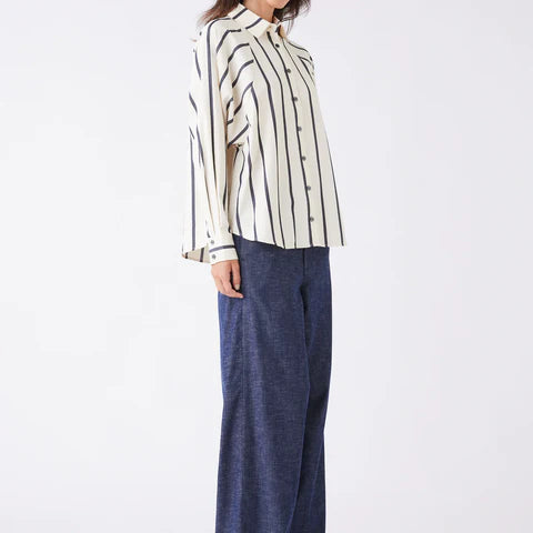 Origin Stripe Shirt -Indigo Stripe