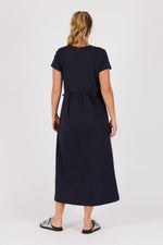Panel T Shirt Maxi Dress - Blue