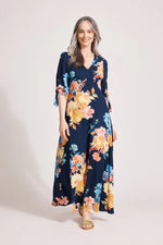 Parisio Tie Maxi - Indigo Bloom
