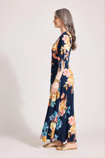 Parisio Tie Maxi - Indigo Bloom