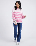 Penny Stripe Knit -Pale Pink