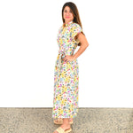 Peyton Dress - Water colour Bloom.