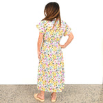 Peyton Dress - Water colour Bloom.