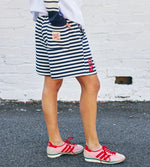 Retro Stripe Short - Navy/White