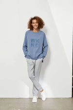 Stitched Sweat - Faded Blue